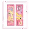 Mijo Nano Inverso UV Láser Ticket Mi Pequeño Pony Anime Juego Láser Ticket Marcapáginas Tarjeta Coleccionable de Doble Cara
