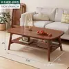 Mesa de Jantar Dobrável para Sala de Estar Casa Mesa de Café Minimalista Moderna Apartamento Pequeno Criativa Madeira Maciça Simples Estudo Mesa de Brinquedos
