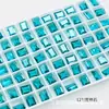 Dongzhou Crystal 6x8 Transparente Pequeños Cristales de Azúcar Hielo para Uñas Pedrería Cristal Artificial Hielo Transparente Sin Chapar Fondo de Punta Pedrería para Decoración de Uñas