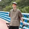 Nuevo de Moda Unisex Exterior Manga Corta UPF50+ Verano Estilo Montaña Protección UV Versátil Casual Secado Rápido Ropa de Pareja