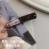 Cuchillo de Cocina de Dibujos Animados Hacha Pinza para el Cabello Truco Tijeras Artificiales Daga Pasador Pinza de Pico de Pato Estudiante Pinza Lateral Y2K Femenina