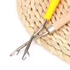 Conjunto de Agulhas de Crochê com Língua para Tricotar Cachecóis, Lã para Uso Doméstico, Tricotar Suéteres, Ferramentas Grandes DIY Feitas à Mão Agulha de Crochê