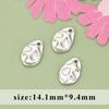 Acero inoxidable 316L geométrico moda vintage con anillo colgante aretes collar joyería accesorios semiacabados