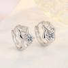 Brincos de Diamante Amor Brincos Simples Entrelaçados Amor Diamante Geométricos em Forma de Coração Brincos Brincos Brincos Brincos Brincos Brincos Brincos Brincos