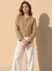 Abrigo de Cachemira Huang Yuxiang Otoño/Invierno 2026, Abrigo Corto Estilo Chanel para Mujeres Petites, Abrigo de Lana para el Trabajo para Mujeres