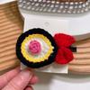 Internet celebridade nova mão-tecida flor de lã grampo de cabelo lateral elegante bonito menina franja clipe boutique acessórios para o cabelo