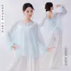 Disfraz de Danza Clásica para Mujer, Nuevo Estilo con Cuello en V y Amarre en la Espalda con Cordón, Holgado Estilo Antiguo Fluido, Ropa de Actuación y Práctica