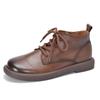 Botines de Piel Genuina para Hombre, Botas tipo Martin con Cordones y Puntera Redonda, Zapatos de Piel para Hombre, Nuevo Estilo Otoño e Invierno 2026, Botas de Caña Alta de Piel de Vaca de Primera Capa