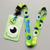 Animación de Dibujos Animados Funda Rígida para Tarjeta de Autobús de Empuje Térmico Tarjeta de Estudiante de Transferencia Térmica Tarjeta de Comida de Campus de Estudiante Lanyard de Poliéster Monstruo Grande