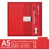 Conjunto de Presente de Caderno Transfronteiriço com Logo e Listras Verticais, Caderno para Escritório, Conjunto Criativo de Copo Térmico