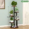 Soporte de Hierro Forjado Transfronterizo para Uso en Interiores del Hogar, Estante de Múltiples Niveles para Macetas de Piso en la Sala de Estar, Soporte para Flores de Balcón con Plantas Verdes, Estante de Almacenamiento