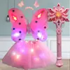 Juguete para Niños Varita Mágica Niña Pequeña Princesa Elsa Princesa Hada Mágica Juguete Varita Mágica Disfraz Regalo de Cumpleaños