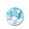 Meiyin Pet Insignia Doble Flash Chica de Dibujos Animados 75mm Insignia Fina con Brillo Láser Broche Redondo Periféricos de Animación
