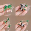 Nuevo Broche Panda Lindo Estilo Chino Bambú Ascendente Ramillete Animal Pequeño Nuevo Pin Estilo Nacional Accesorios Chaqueta