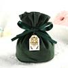 Bolsa de Dulces de Terciopelo para Boda Caja de Dulces de Tela de Terciopelo Caja de Dulces Acompañante para Boda China-Europea Bolsa de Regalo al por Mayor