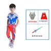 Traje Infantil de Manga Corta, Body Sero Tiga Hero Galaxy Belial, Mismo Estilo que la Película y Serie de TV, Set Completo de Disfraces de Cosplay