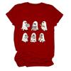 Amazon ebay Estación Independiente Nuevo Fantasma Libro de Lectura Cuello Redondo Manga Corta Camiseta de Verano Top