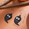 Aretes Estilo Punk Halloween Serie Demonios y Demonios Horror Cabeza de Pirata Murciélago Fantasma Fantasma Riendo Aleación Pintura en Aerosol