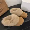 Pantuflas Peludas con Plataforma Interna para Mujer para Uso en Exteriores Nuevo Estilo Otoño/Invierno 2026 Pantuflas de Algodón con Forro de Felpa Calientes Botas de Nieve Birkenstock
