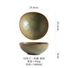 Prato Fundo Cerâmico Irregular Estilo Japonês para Casa Prato de Salada Frutas Prato de Sobremesa Criativo Tigela para Sopa de Macarrão Cerâmica Grossa Louça Comercial