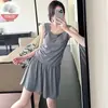 Pijama de Algodón de Color para Mujer Verano Estilo Coreano Simple Chaleco sin Mangas con Almohadilla en el Pecho Pantalones Cortos Ropa de Casa Casual Traje
