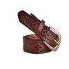 Cinturón de Cuero Genuino de Vaca para Mujer Estilo Coreano Versátil Hueco de Vaca Moda Fino Decorativo para Pantalones con Ancho de Banda de 3 cm Mayoreo