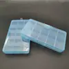 Pequeño Organizador de Componentes de Plástico Transparente Sin Rastro para Uñas, Montado en Pared para Pendientes, Joyería, Múltiples Compartimentos, Caja de Almacenamiento de Maquillaje