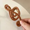 Nuevo Pasador de Pelo con Nota Musical Clave de Sol para Mujer, Pinza de Tiburón para Recogido en la Parte Posterior de la Cabeza, Elegante Accesorio de Pelo Retro Francés