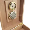 Humidor para Cigarros con Textura Mate, Capacidad para 12 Cigarros, Herramienta de Cuidado Diario para Conservar la Humedad, Caja de Madera Estilo Retro Americano