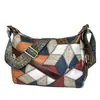 Nueva Bolsa para Madre de Mujer Gran Capacidad Empalme Trabajo Viaje Cuero Suave Múltiples Bolsillos Bolso de Mujer Bolso de Hombro Bolso de Hombro Retro