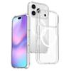 Adecuado para iPhone 17 Pro Max Funda Magnética Transparente Dos en Uno Funda Magsafe Anticaídas Fábrica