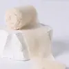 Fita de fio de neve com acabamento em lã rasgada à mão DIY Casamento Porta-flores Presente Convite Tira decorativa Laço Acessórios de cabelo