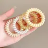 Gomas para el Cabello de Alambre de Teléfono Frescas y Coloridas Estilo Dopamina para Mujeres 2026 Nuevas Gomas Elásticas de Alta Elasticidad Bandas para el Cabello de Primavera y Verano Gomas de Goma sin Marcas