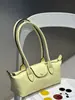 Bolso Baguette de Piel de Vaca de Primera Capa para Mujer, Bolso de Mano Sencillo para el Trabajo, Bolso Cruzado al Hombro, Bolso Almohada, Bolso Almohada con Borde