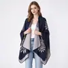 Chal de Punto Estilo Étnico de Alta Gama de Pueblo de Agua Jiangnan, Atuendo de Viaje Yuhu Yunnan, Capa de Cachemir Sintético para Mujer
