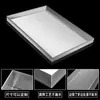 Placa Rectangular Personalizada de Acero Inoxidable 304 Plato para Almacenamiento en Cocina Bandeja a Prueba de Fugas Bandeja para Recoger Agua Bandeja para Recoger Aceite Plato Grande