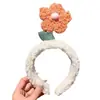 Nova Faixa de Cabelo com Flores da Primavera, Faixa de Cabelo Fofa de Pelúcia para Lavar o Rosto, Faixa de Cabelo de Celebridade da Internet, Faixa de Cabelo Masculina, Scrunchie, Acessório de Cabelo