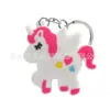 Llavero de Unicornio Más Vendido Transfronterizo, Colgante Lindo de Bolsa de Llaves de Dibujos Animados en PVC, Accesorio Creativo para Llavero en Stock
