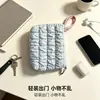 Bolsa de maquillaje nube, color sólido, gran capacidad, bolsa de almacenamiento para artículos de tocador y cosméticos, bolsa de mano portátil para guardar brochas, bolsa de maquillaje