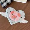 Maçã de Desenho Animado Fofa Velcro Contínuo Coração Doce Feminino Meio Desfiado Franja Adesivo Desenho Animado de Natal Acessórios de Cabelo