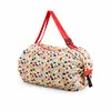 Bolsa de compras plegable no tejida, bolsa de hombro de viaje, portátil, engrosada, bolsa grande para comestibles, bolsa de compras ecológica para supermercado al por mayor