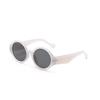 Lentes Xunge 95130 redondos color jalea carey montura pequeña foto callejera gafas de sol de color sólido gafas de sol para mujer gafas de sol para hombre