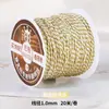 Corda de algodão torcida à mão estilo Xizang 20m para artesanato DIY, pulseiras, terços budistas com contas e contas de corda de algodão para atacado