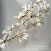 Orquídea Cauda de Fênix Artificial para Cena de Decoração de Casamento, Arranjo de Teto e Chão Transfronteiriço para Exportação, Arranjo de Flores para Sala de Estar, Flores Artificiais Atacado de Fabricante