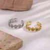 Comercio Exterior Transfronterizo Anillo de Rosa Romántica Retro Francesa Microincrustado de Circonita de Color Anillo Floral de Lujo Ligero Elegante para Mujer