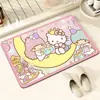 Tapete de chão para banheiro Sanrio lama de diatomáceas desenho animado tapete absorvente porta do banheiro tapete antiderrapante para pés banheiro vaso sanitário