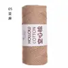 Algodón Hueco Hilo Redondo Espesor Medio Hilo Sencillo Hecho a Mano diy Bolsa de Crochet Sombrero Zapatillas Material para Bolsas