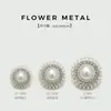 Botones Redondos de Flor de Metal, Suéter de Cachemira de Alta Gama, Botones para Ropa de Abrigo de Piel para Mujer, Botones con Forma de Flor de Perla Incrustados con Diamantes