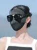 Mascarilla de Protección Solar para Mujer, Anti-UV, Seda de Hielo, Transpirable, Protección Ocular, Mascarilla de Protección Solar para Cara Completa, Moda al Aire Libre para Viajar al Trabajo