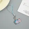 Cuerda para Teléfono Móvil Nueva Transfronteriza Lindo Dibujo Animado Transparente Animal Insecto Cabeza de Gato Colgante para Bolsa de Auriculares Regalo Colgante para Llaves